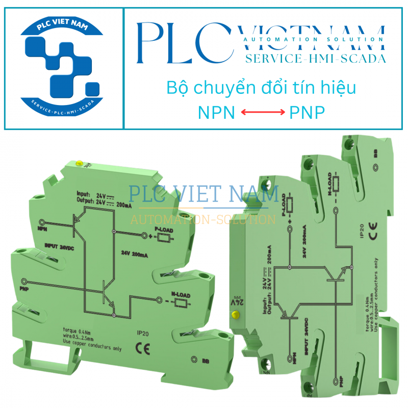 Bộ chuyển đổi tín hiệu NPN qua PNP, PNP qua NPN